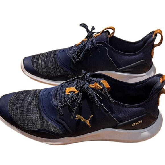Men's Puma Golf Ignite Nxt Lace Spikeless Golf Shoe Size 11 Medium Dark Blue - Picture 3 of 11
